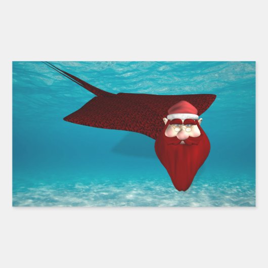 Santa Manta Rechthoekige Sticker (Voorkant)