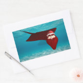 Santa Manta Rechthoekige Sticker (Envelop)