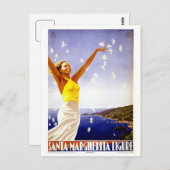 Santa Margherita Ligure Italiaans reizen Briefkaart (Voorkant / Achterkant)