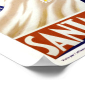 Santa Margherita Ligure  Italiaans reizen Poster (Hoek)