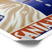 Santa Margherita Ligure met Daisies Poster (Hoek)