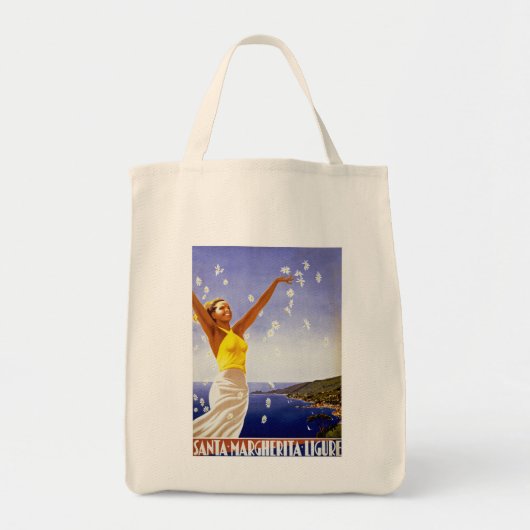 Santa Margherita Ligure met Daisies Tote Bag (Voorkant)