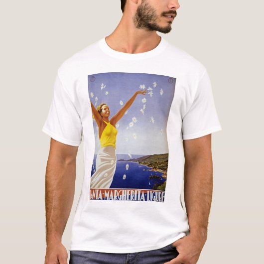 Santa Margherita Ligure met Daisys T-shirt (Voorkant)