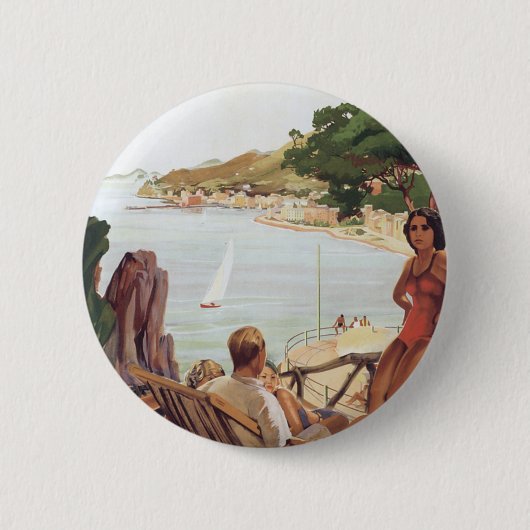 Santa Margherita Ligure Ronde Button 5,7 Cm (Voorkant)