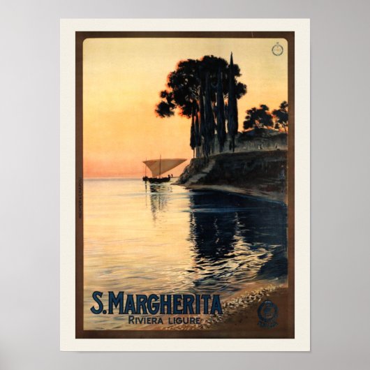  Santa Margherita Travel Advertisement Poster (Voorkant)