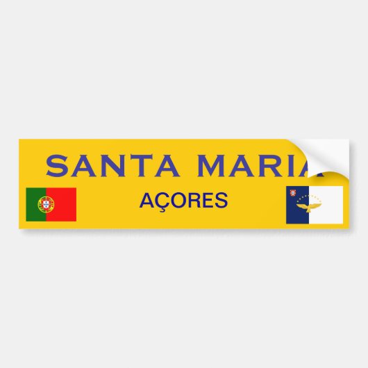 Santa Maria* Bumpersticker (Voorkant)