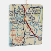 Santa Maria CA  Map Keramisch Ornament (Rechts)