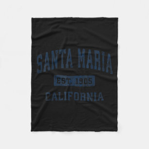 Santa Maria Californië Ca Antiek Gevestigd Fleece Deken