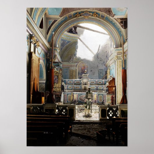 Santa Maria degli Angeli, Acerno, Italië 1943 Poster (Voorkant)