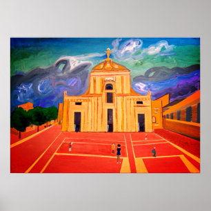 Santa Maria Degli Angeli Italië Acryl Poster