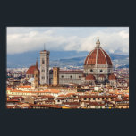 Santa Maria del Fiore Poster<br><div class="desc">Poster met een afbeelding van de kathedraal van Santa Maria del Fiore ("kathedraal van Saint Mary of the Flower"). Il Duomo di Firenze is, zoals ze gewoonlijk heet, de hoofdkerk van Florence. Het kathedraalcomplex, gelegen in Piazza del Duomo, omvat de Campanile van Baptistery en Giotto. De drie gebouwen maken deel...</div>