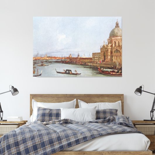 Santa Maria della Salute in Venedig Canvas Afdruk (Insitu (Slaapkamer))