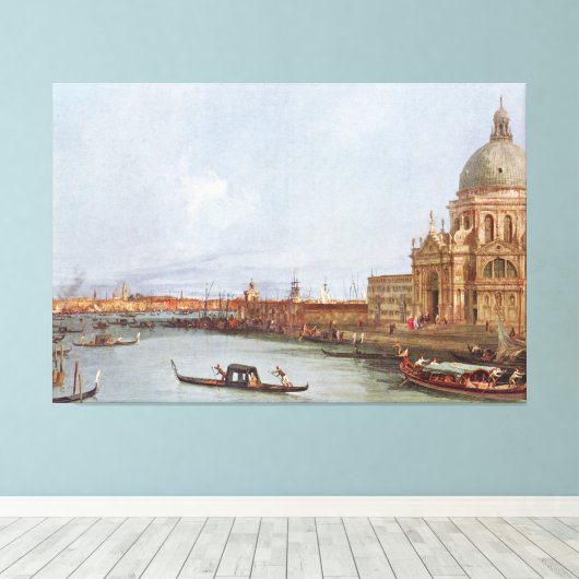 Santa Maria della Salute in Venedig Canvas Afdruk (Insitu (Houten vloer))