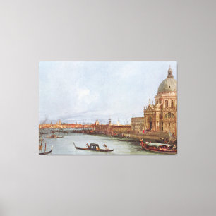 Santa Maria della Salute in Venedig Canvas Afdruk