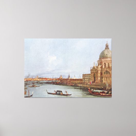 Santa Maria della Salute in Venedig Canvas Afdruk (Voorkant)