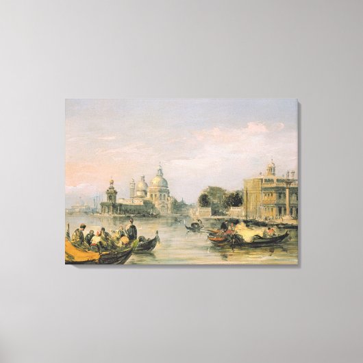 Santa Maria della Salute, Venetië, 19e eeuw Canvas Afdruk (Voorkant)