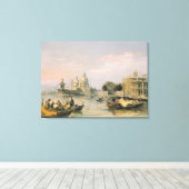 Santa Maria della Salute, Venetië, 19e eeuw Canvas Afdruk (Insitu (Houten vloer))