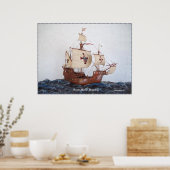 Santa Maria Flagship Afbeelding Poster (Keuken)