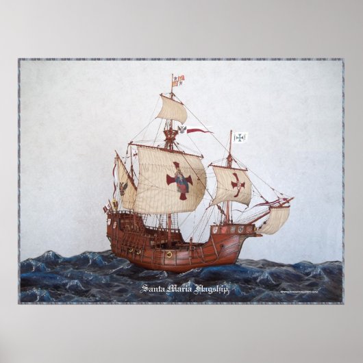 Santa Maria Flagship Afbeelding Poster (Voorkant)