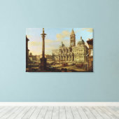 Santa Maria Maggiore, Rome, 1739 Canvas Afdruk (Insitu (Houten vloer))