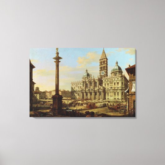 Santa Maria Maggiore, Rome, 1739 Canvas Afdruk (Voorkant)
