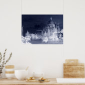 Santa Maria Plague Cathedral Venice Negatieve Kuns Poster (Keuken)