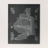 Santa Maria - scheepsblauwdrukplannen PBD Legpuzzel (Verticaal)
