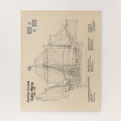 Santa Maria - Schip Blauwdruk Plannen SD Legpuzzel (Verticaal)