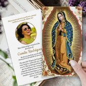 Santa Maria, Virgen de Guadalupe Gebed Kaart Visitekaartje