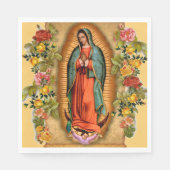 Santa Maria, Virgen de Guadalupe Moeder Maria Roze Servet (Voorkant)