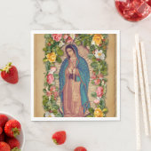 Santa Maria, Virgen de Guadalupe Mother Mary Roses Servet (Insitu)