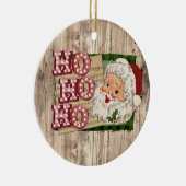Santa Marquee Lights Ho Ho Ho Keramisch Ornament (Rechts)