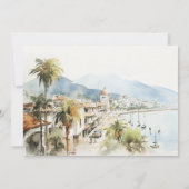 Santa Marta Colombia Landscape Rehearsal Dinner Kaart (Achterkant)