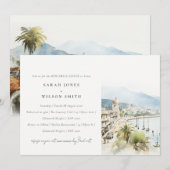 Santa Marta Colombia Landscape Rehearsal Dinner Kaart (Voorkant / Achterkant)