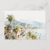 Santa Marta Colombia Landscape Wedding Details Informatiekaartje (Achterkant)