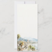 Santa Marta Colombia Landscape Wedding Menu Card Kaart (Achterkant)