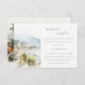 Santa Marta Colombia Landscape Wedding Reception Informatiekaartje (Voorkant / Achterkant)