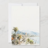 Santa Marta Colombia Watercolor Landscape Birthday Kaart (Achterkant)