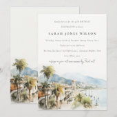 Santa Marta Colombia Watercolor Landscape Birthday Kaart (Voorkant / Achterkant)