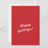 Santa Martini Christmas Holiday Invitation Kaart (Achterkant)