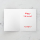 Santa Martini kerstlampjes halen je kamer aan Feestdagen Kaart (Binnen)