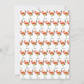 Santa Martini Monogram Thank You Cards Kaart (Achterkant)