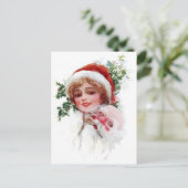 Santa Mask Feestdagenkaart (Staand voorkant)