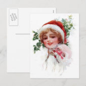 Santa Mask Feestdagenkaart (Voorkant / Achterkant)