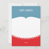 Santa Mask Peace Out 2022 Funny Kerstfeestdag Feestdagenkaart (Achterkant)