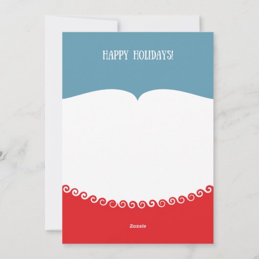 Santa Mask Peace Out 2022 Funny Kerstfeestdag Feestdagenkaart (Achterkant)