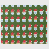Santa Maskmas Verpakkingspapier Cadeaupapier (Vlak)