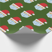 Santa Maskmas Verpakkingspapier Cadeaupapier (Hoek)