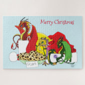 Santa Melk Cookies Dragon Legpuzzel (Horizontaal)