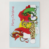 Santa Melk Cookies Dragon Legpuzzel (Verticaal)